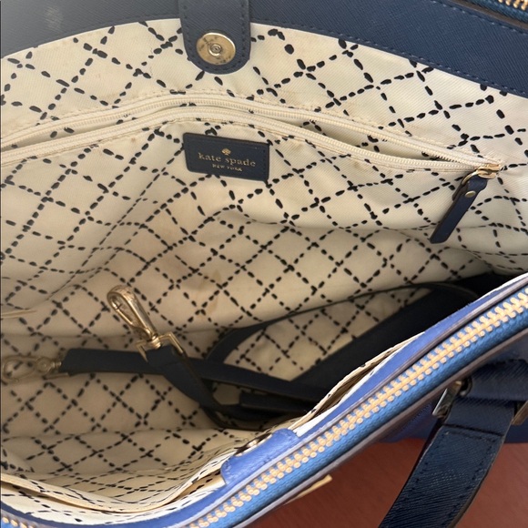 Kate Spade Navy Blue Satchel - Picture 5 of 8